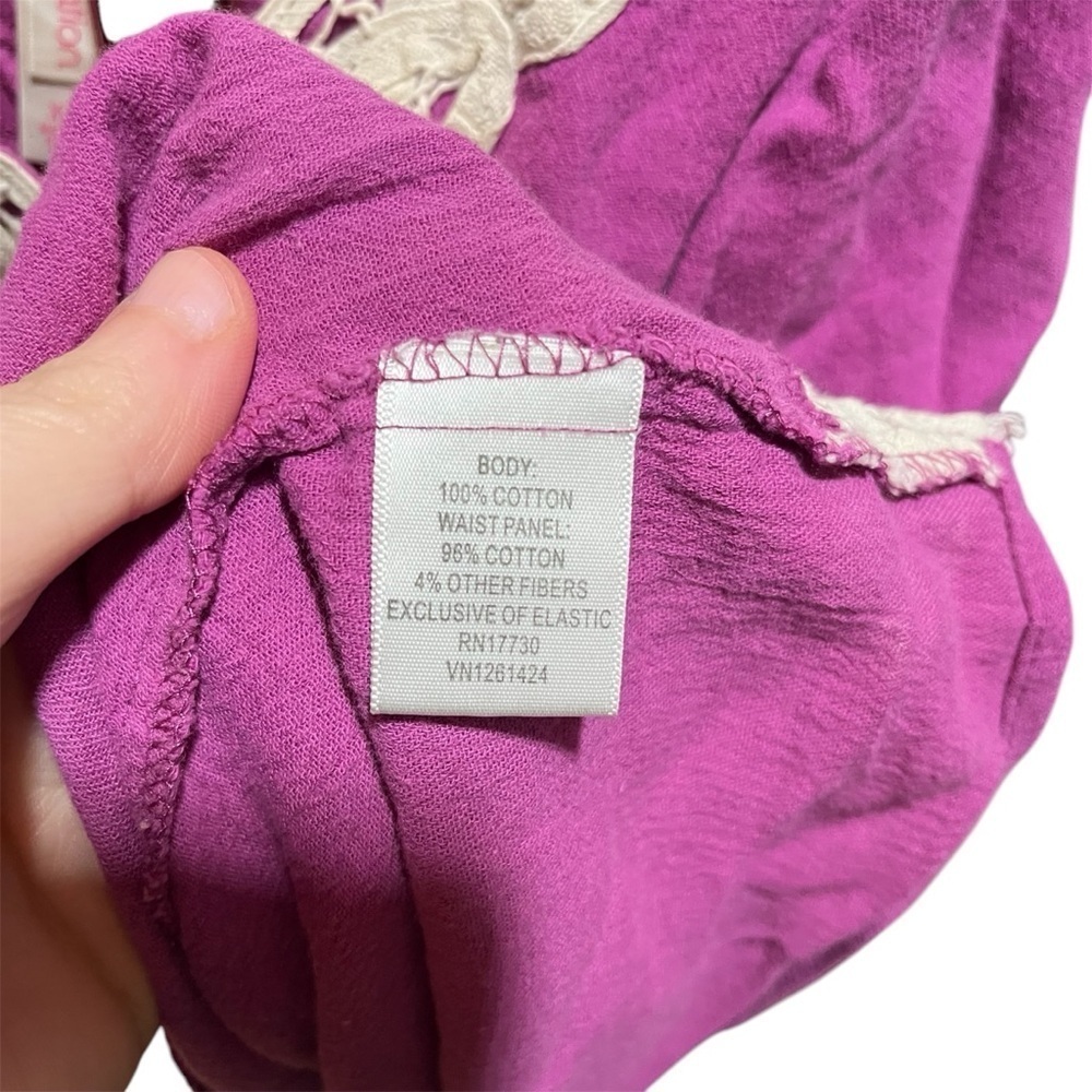 XHILARATION ~ Pink White Babydoll Y2K Strappy Tank Top 90s - Picture 4 of 10